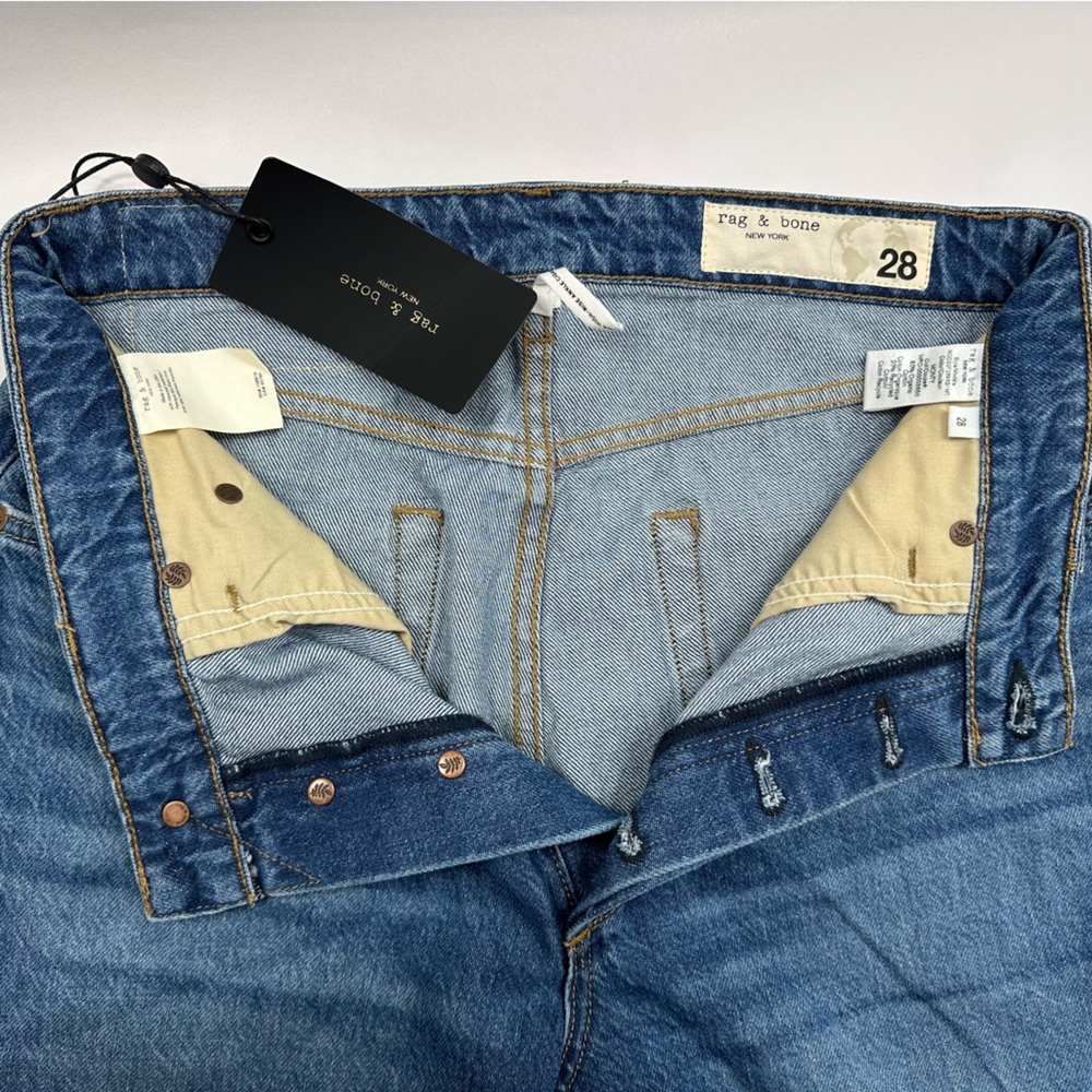 Rag & Bone Jeans NWT $225 Nina High-Rise Straight Leg  Cigarette Ankle - Picture 5 of 9